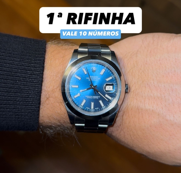 1ª RIFINHA ROLEX DATEJUST BLUE DIAL