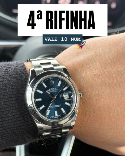 4ª RIFINHA ROLEX DATEJUST BLUE DIAL