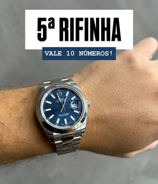 5ª RIFINHA ROLEX DATEJUST BLUE DIAL